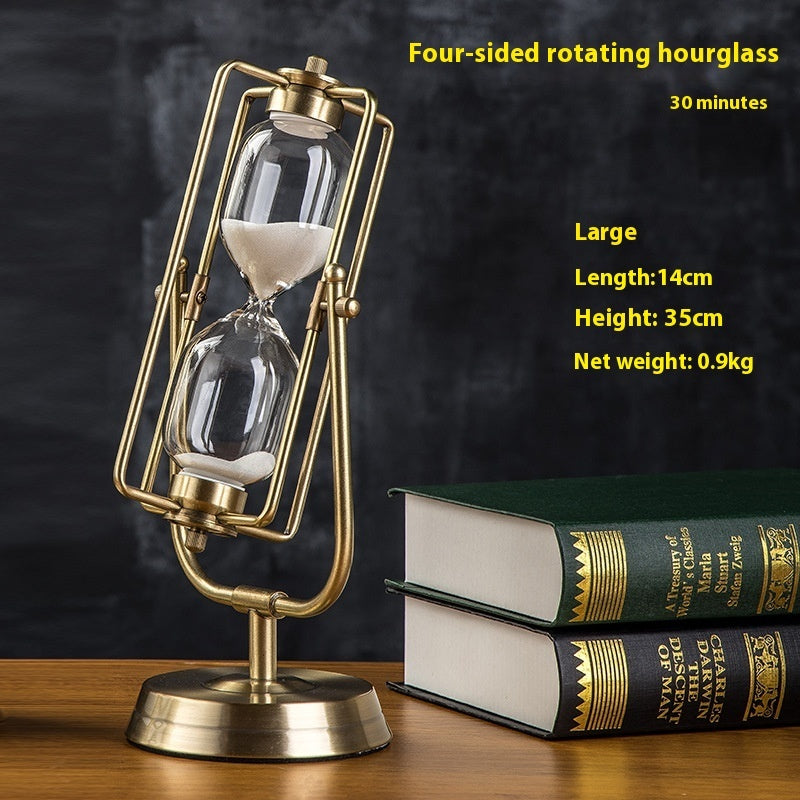 Wooden 15-Minute Hourglass Sand Timer for Desk Decoration