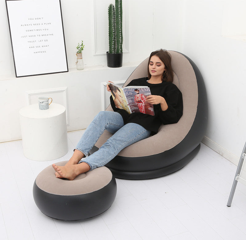 Inflatable Bean Bag Sofa Chair | Comfortable Folding Lounge Seat