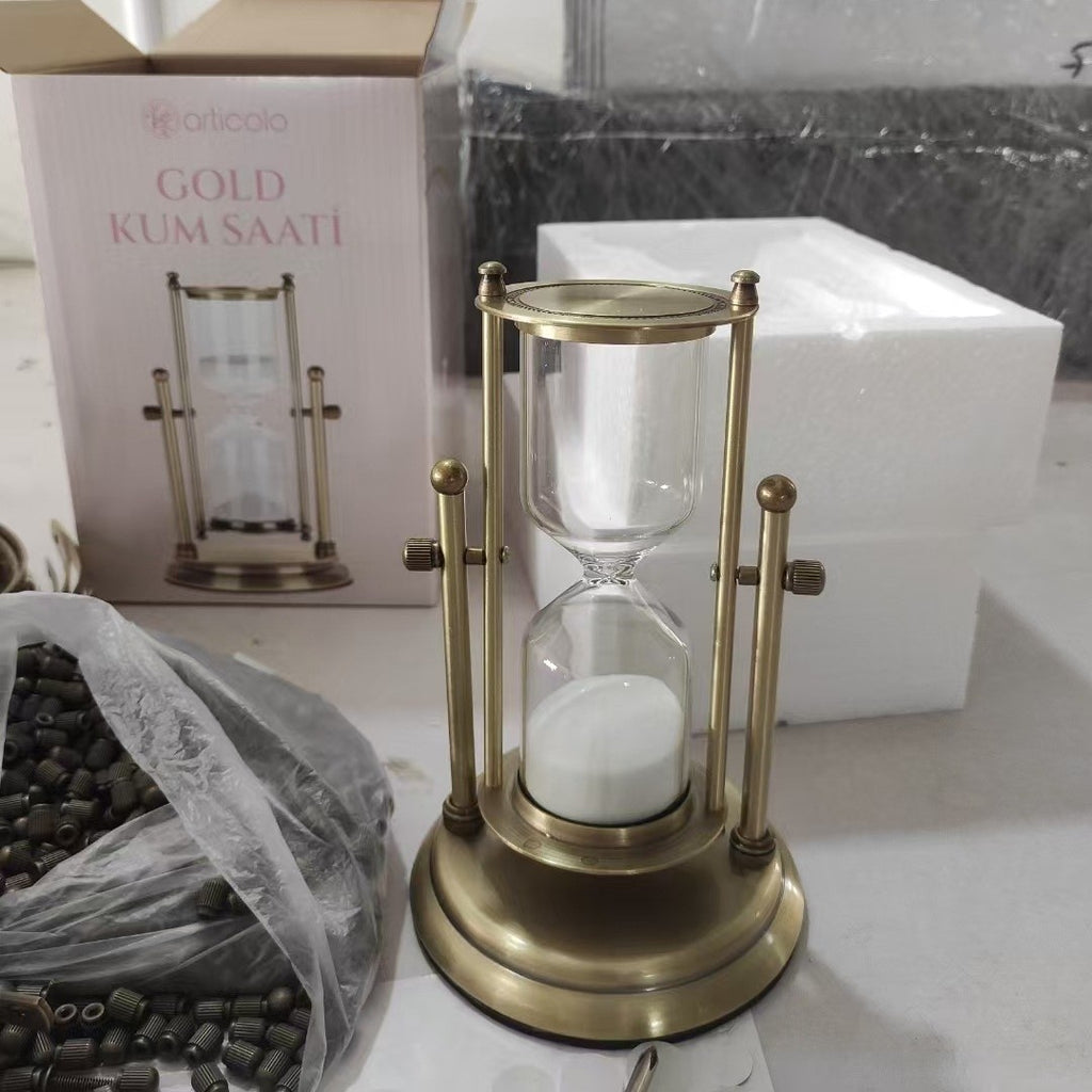 Wooden 15-Minute Hourglass Sand Timer for Desk Decoration