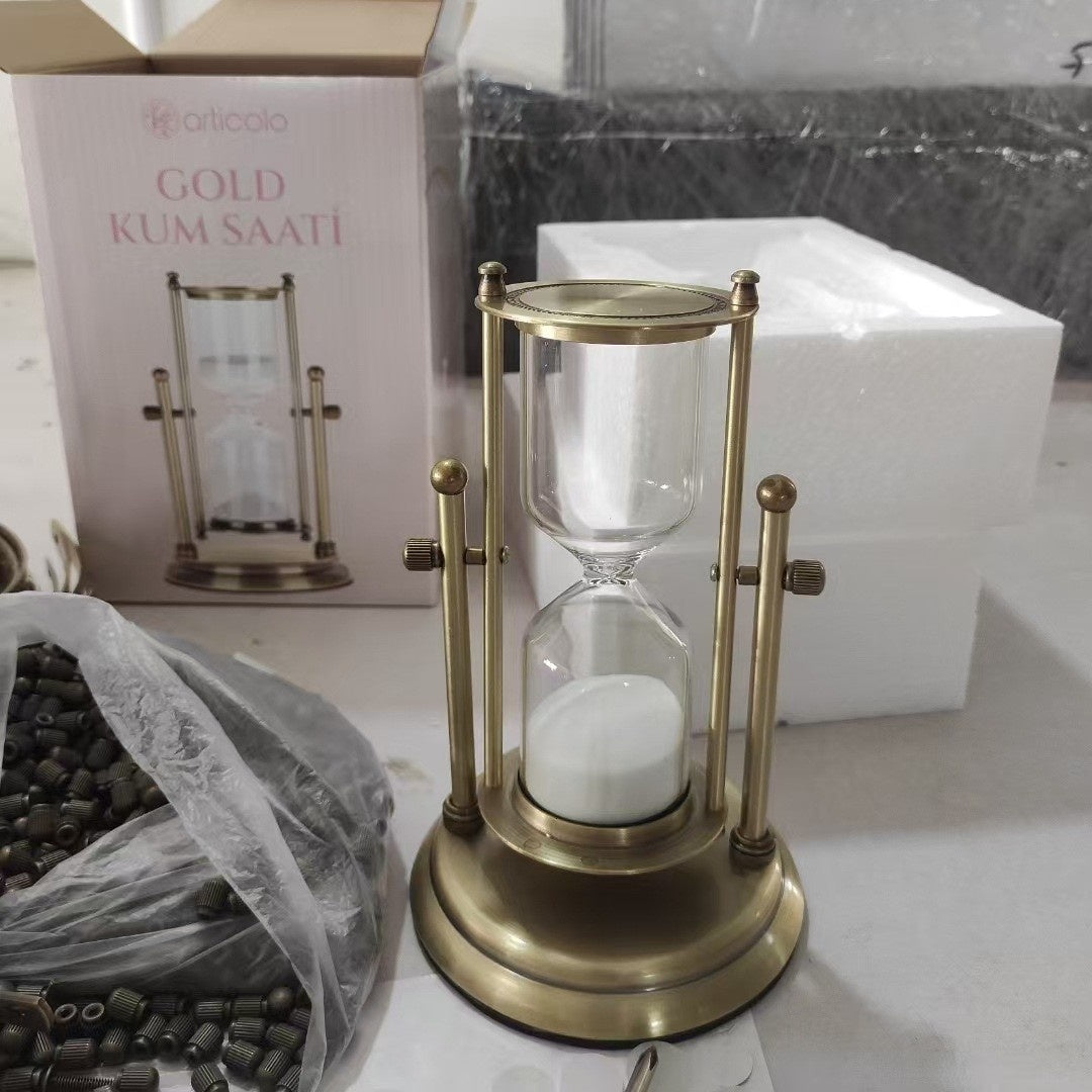 Wooden 15-Minute Hourglass Sand Timer for Desk Decoration