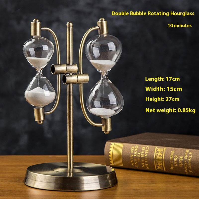Wooden 15-Minute Hourglass Sand Timer for Desk Decoration