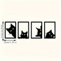 Black Cat Metal Wall Art Home Decoration