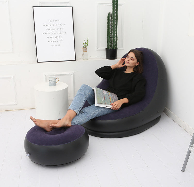 Inflatable Bean Bag Sofa Chair | Comfortable Folding Lounge Seat