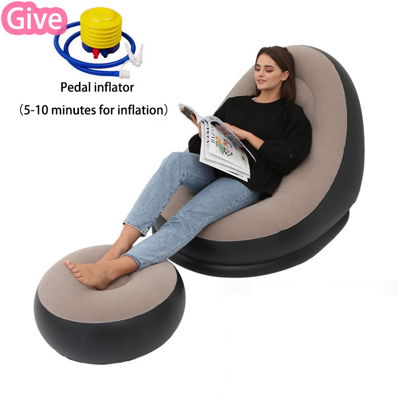 Inflatable Bean Bag Sofa Chair | Comfortable Folding Lounge Seat